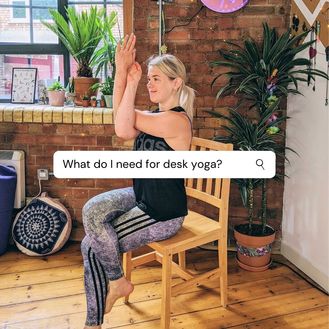 Do you have a chair??Yes? Then you can join our Desk Yoga sessions 🎉🎉 . Yep, that's really it. All you need is YOU, a chair and&hellip; yeah, that&rsquo;s it. You're good to go (desk optional!!).Wanna try out a sesh for yourself? Join one of ou